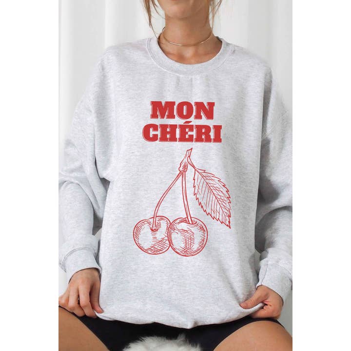 BLUME & CO. – wholesale Graphic sweatshirt – Women’s – MON CHERI Oversized Graphic Sweatshirt