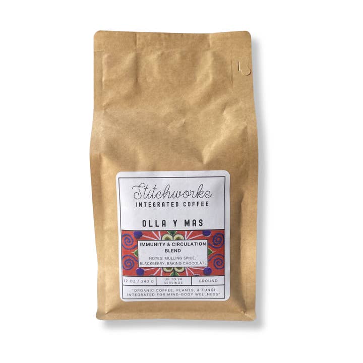Olla y Mas Organic Coffee ~ Immunity & Circulation Blend for wholesale by Stitchworks Coffee