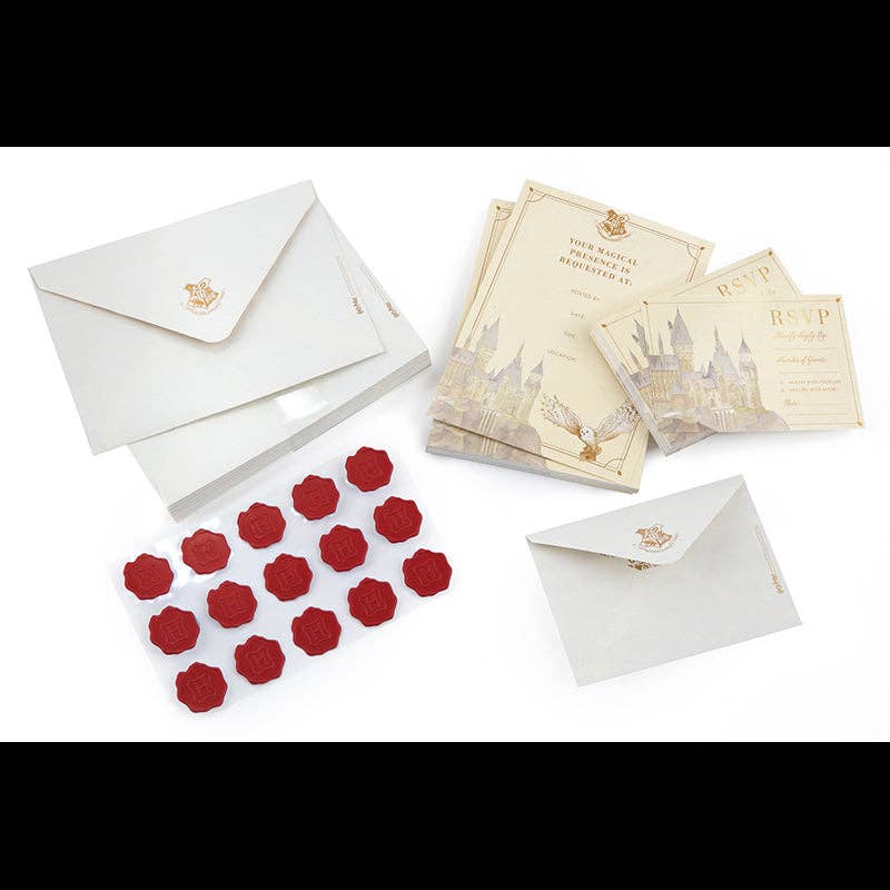 Insight Editions - #1 Pop Culture Publisher - Wholesale Stationery/Notecard Set - Harry Potter: Hogwarts Invitation Set (Set of 30)1