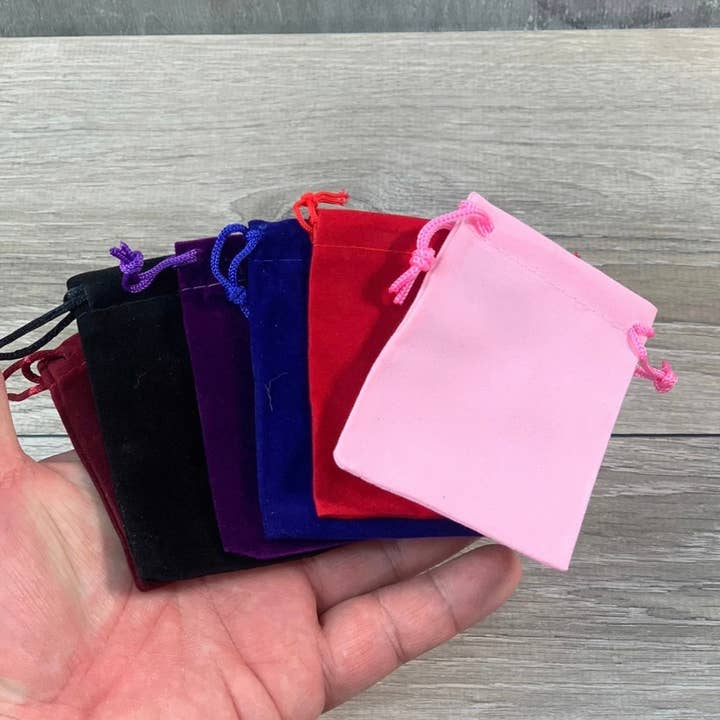Velvet Pouch for wholesale by Keystone Crystals