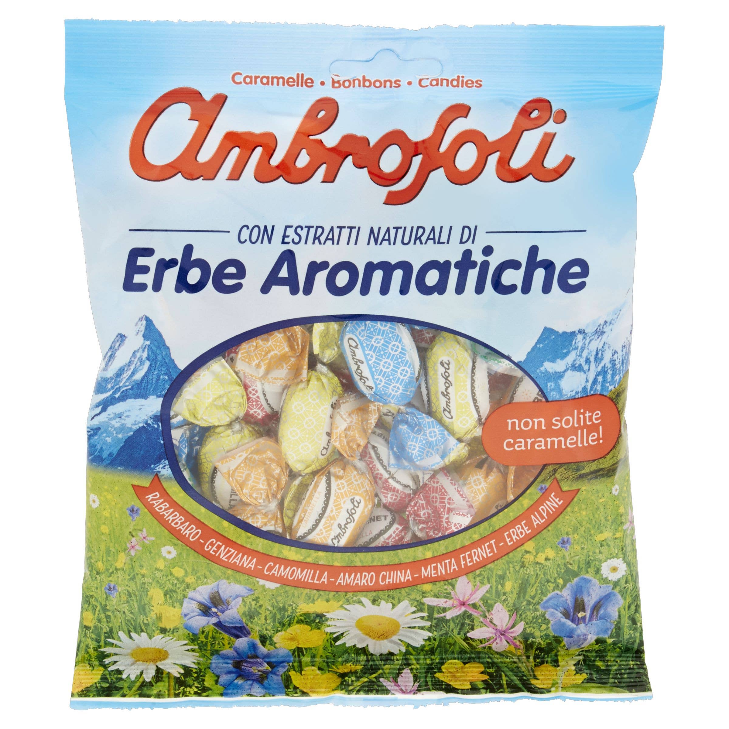 Ambrosoli - Wholesale Caramel - 210514C - Ct.20 Bags Gr.150 Herbal Candies1