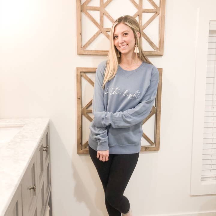 Be The Light Sweatshirt for wholesale by Design District Co