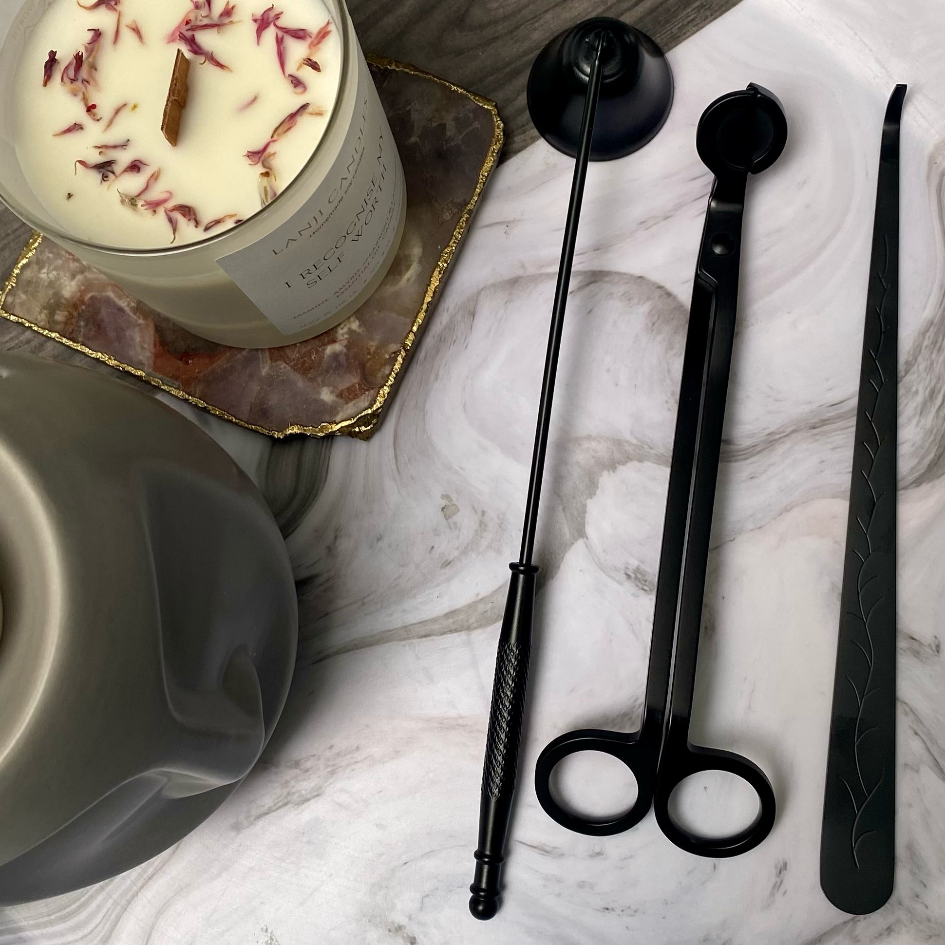 Lanji candles – wholesale Lighter – Electric Lighter, Wick Trimmer, Wick Dipper OR Bell Snuffer3