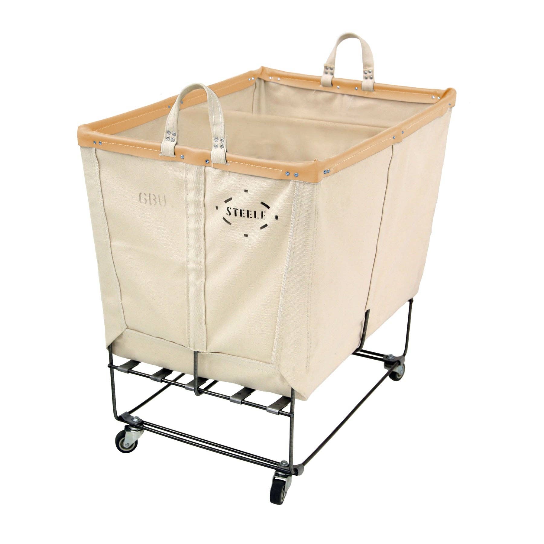 Steele Canvas Basket Corp. - Wholesale Laundry Basket - Canvas Elevated Truck - Permanent Style 6 Bu7