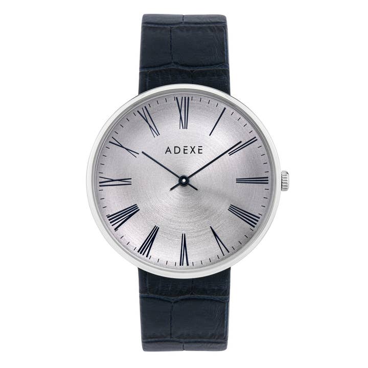 Sixtijnse metalen blauw leer 42 mm voor wholesale door ADEXE Watches