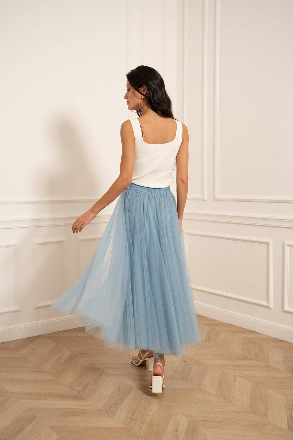 CHOKLATE PARIS – Großhandel Rock – Damen – Langer Rock Aria aus Tüll SS26 Farben - CK0807745