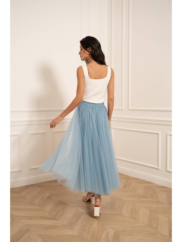 CHOKLATE PARIS – Großhandel Rock – Damen – Langer Rock Aria aus Tüll SS26 Farben - CK0807745