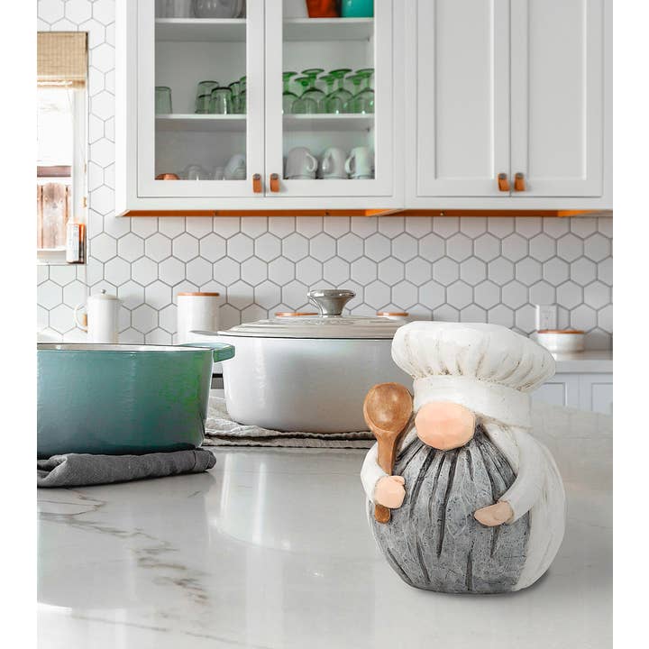 Abbott - Wholesale Decorative Figurine - Sm Round Chef Gnome-7"H