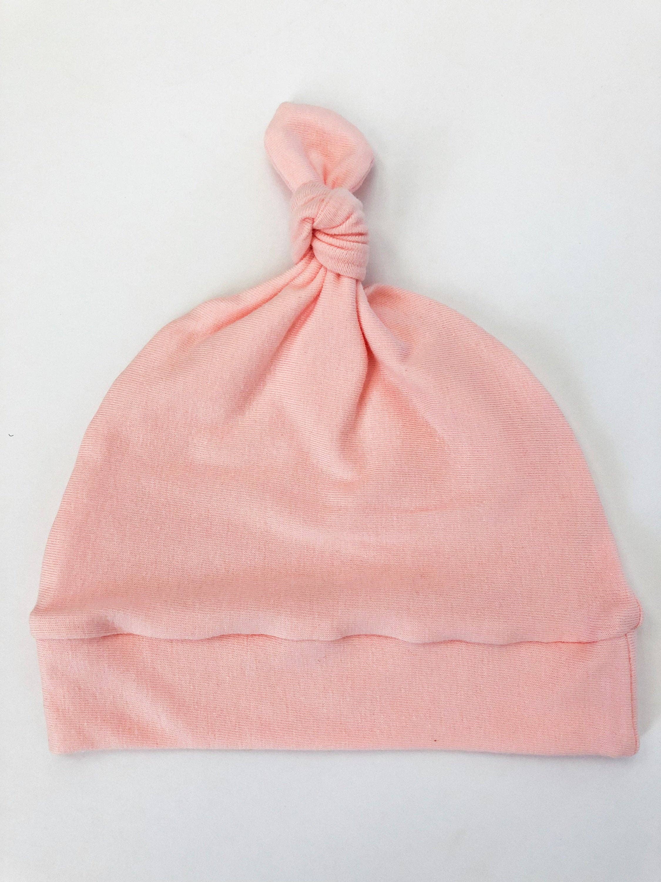 Macie & Me - Wholesale Newborn/Knit Hat - Baby - Light Pink Knot Newborn Hat0