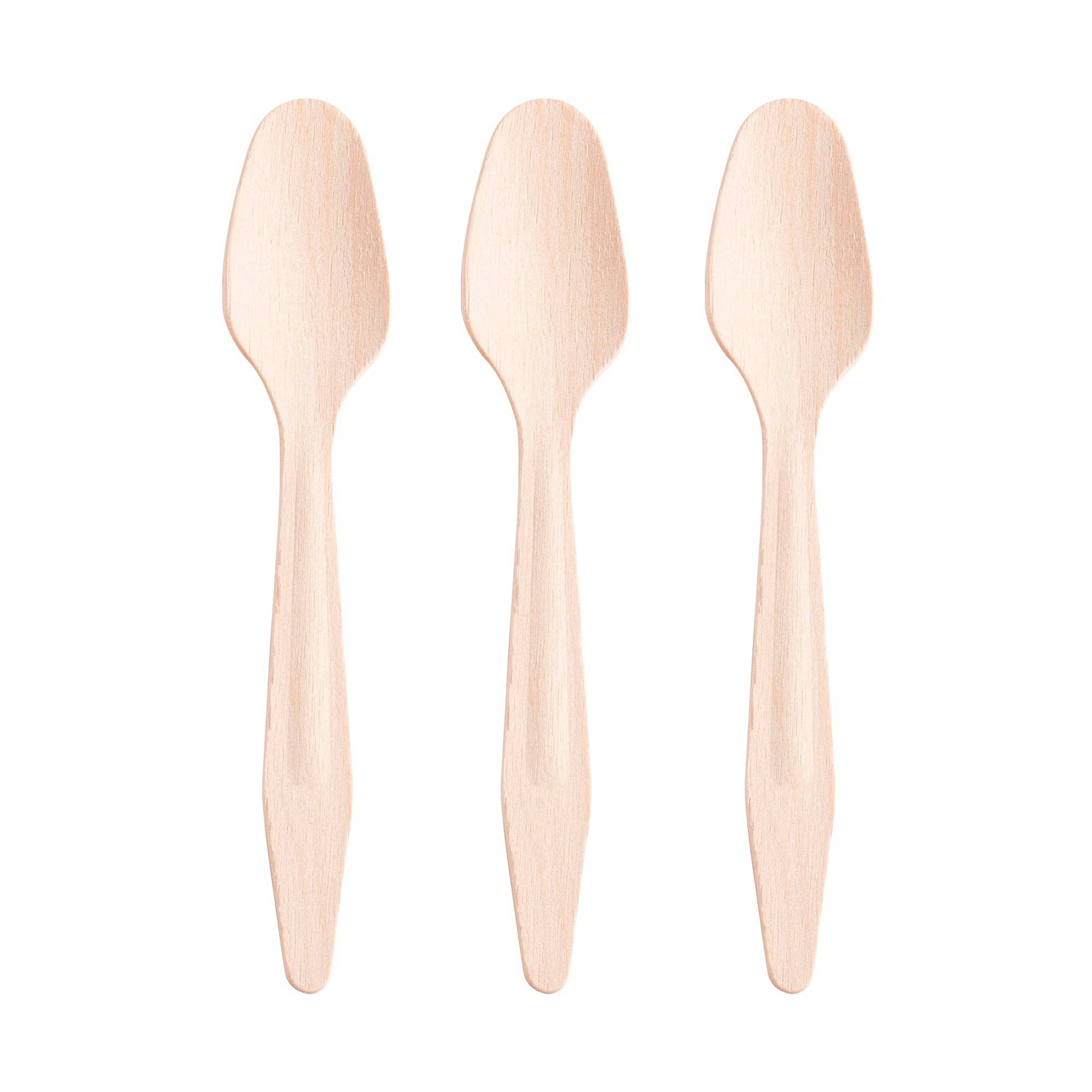 Smarty had a Party - Wholesale Disposable Tableware Pack - Natural Birch Eco Friendly Disposable Dinner Spoons - 25 pcs1