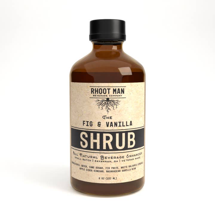 RHOOT MAN Beverage company - Wholesale Cocktail Mix/Syrup - The Fig & Vanilla Shrub0
