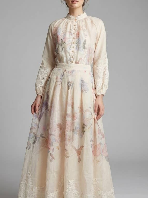 Vintage-Inspired Floral Lace Two-Piece Set for wholesale by ELPPIS US