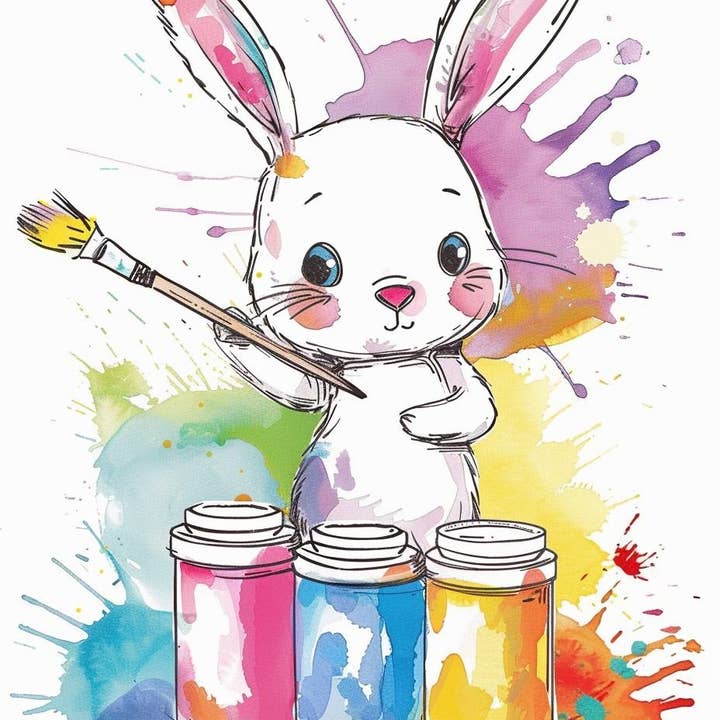 Artiste Lapin pour la vente par Paint with Number