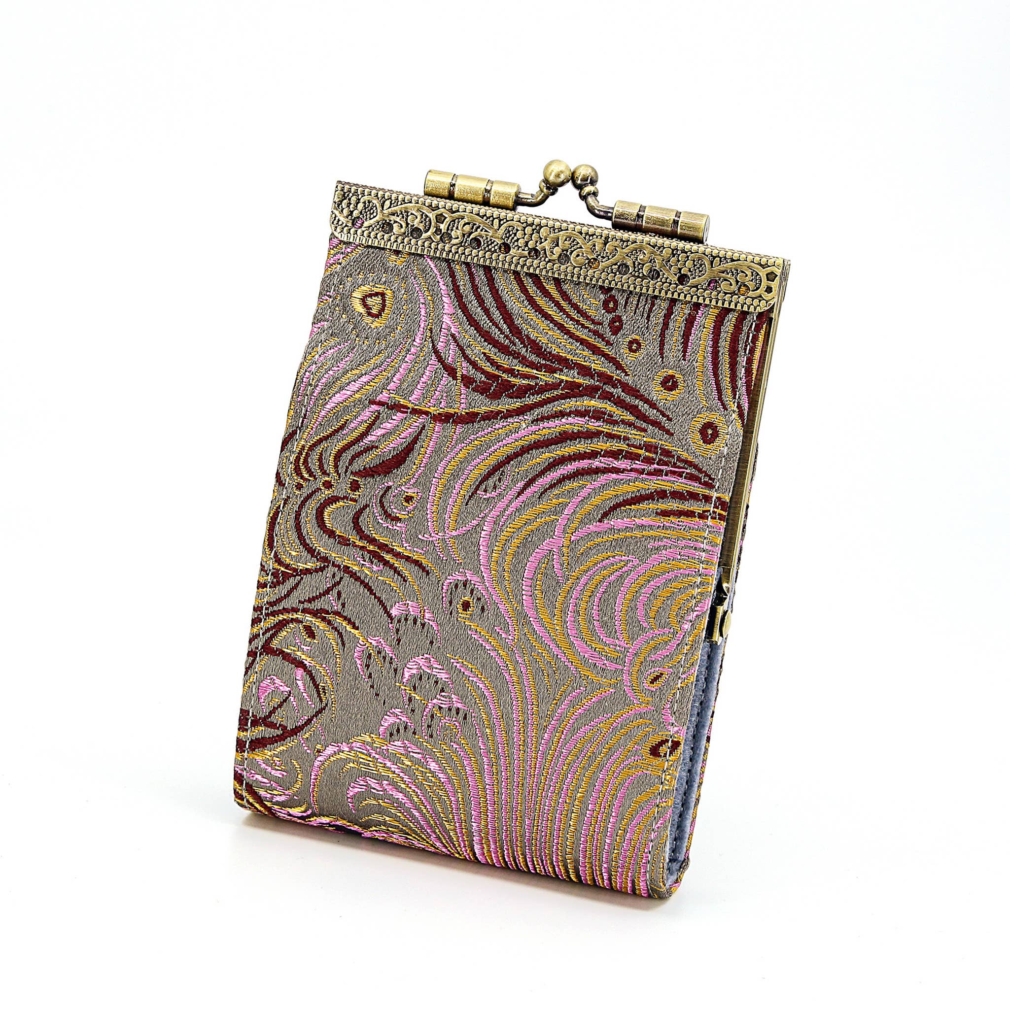 Cathayana - Wholesale Card Holder - Women's - Brocade Peacock Card Holder w/ RFID, Card Case, Card Wallet5
