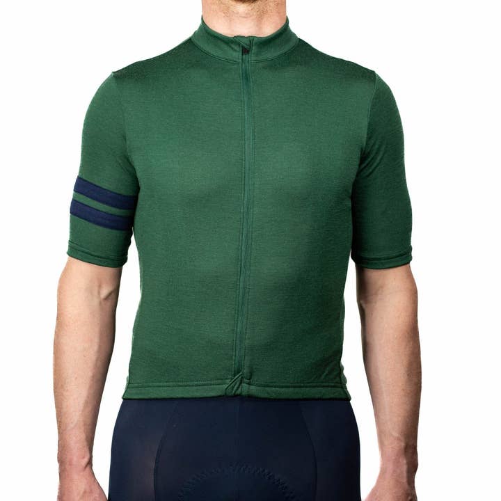Maillot de cyclisme en laine mérinos à manches courtes pour toutes les saisons - Pin pour la vente par Pinebury