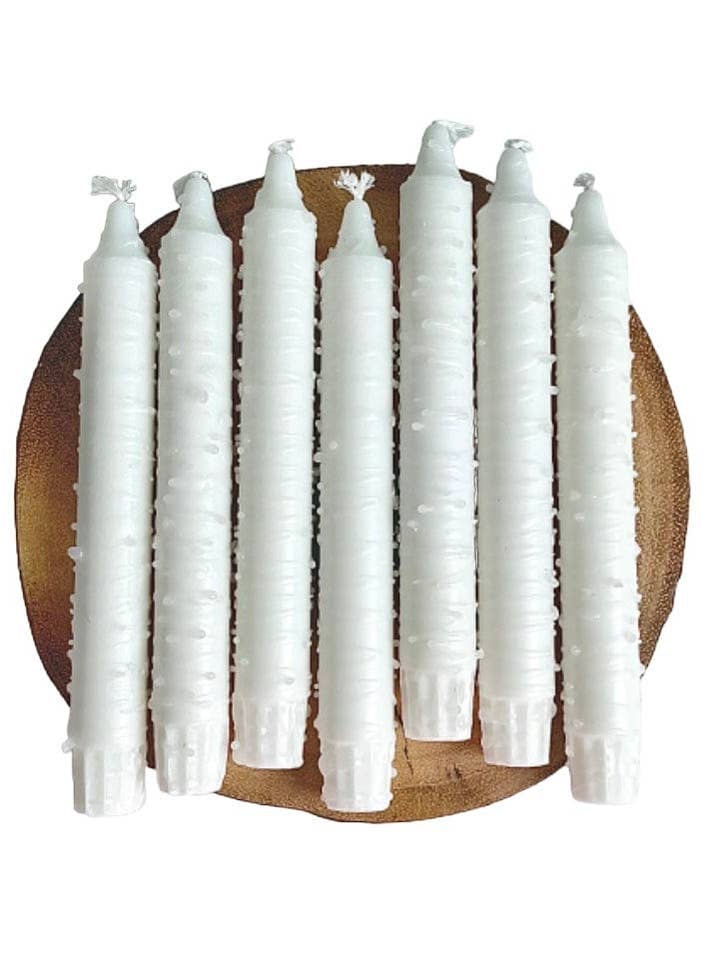 HVID ELEGANCE - Struktureret Aflang Lys Duo for engroshandel hos Dot Home Aroma