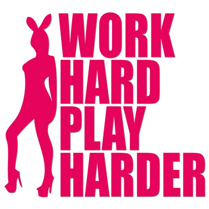 Work Hard Play Harder Iron On HTV Transfer for wholesale by WinsterCreations™