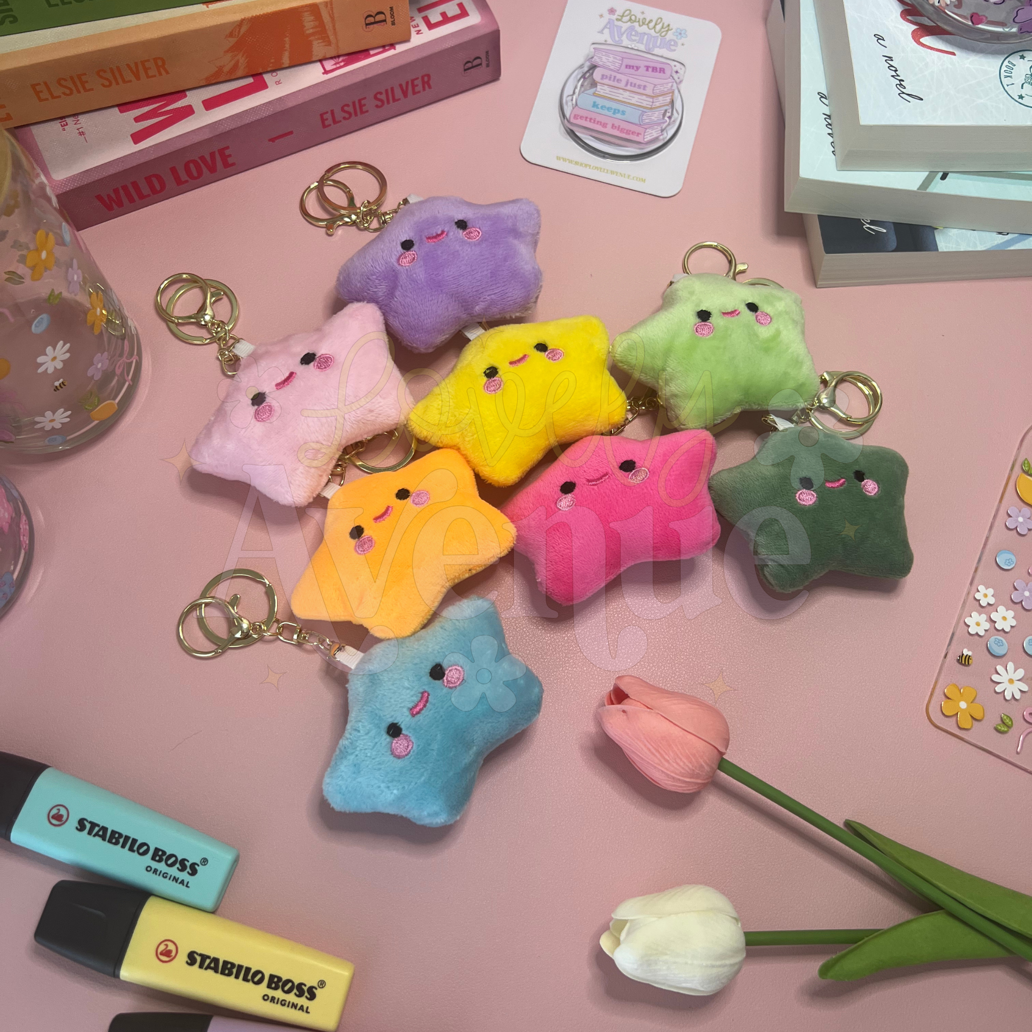 Amarillo Amarillo - Llavero de Peluche Estrella Funky de venta al por mayor en Faire0