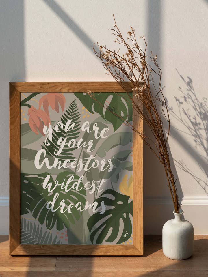 Wildest Dreams Art Print — Inspirational Typography Print for wholesale by la designs