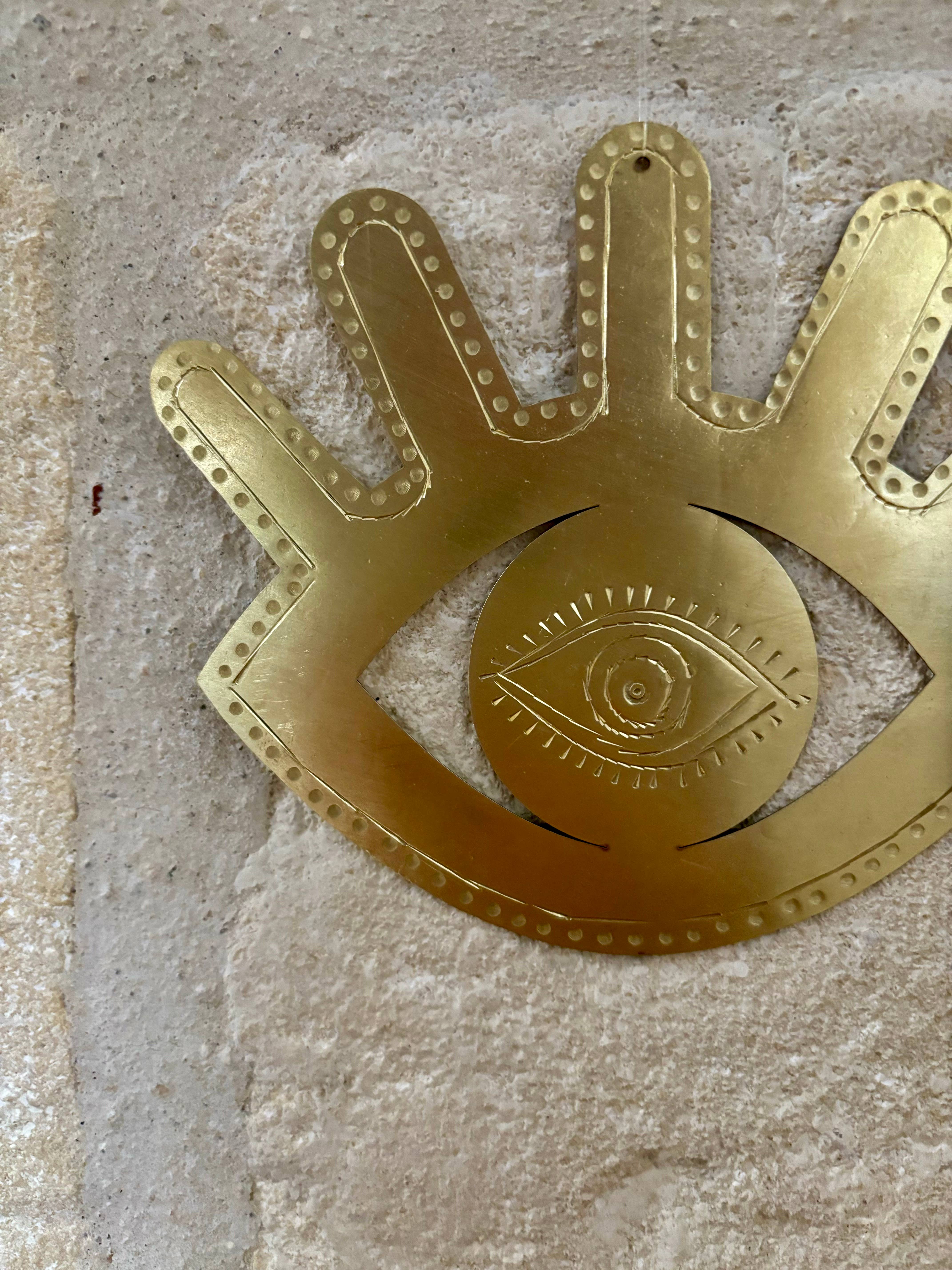 BAHIA HOME - Vendita all'ingrosso Decorazione da parete 3D - Occhio inciso in ottone Biloela2