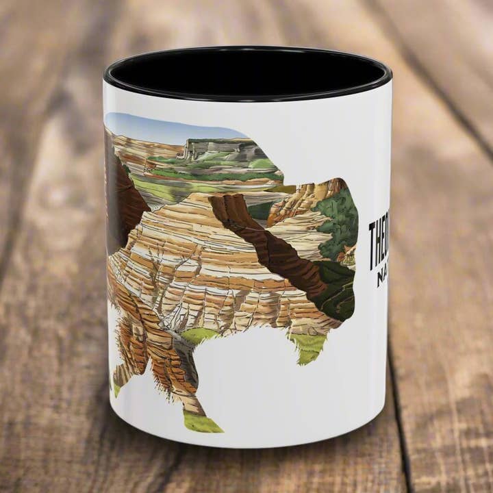 Theodore Roosevelt National Park Accent Koffiemok 11oz 15oz North Dakota voor wholesale door Parks Apparel