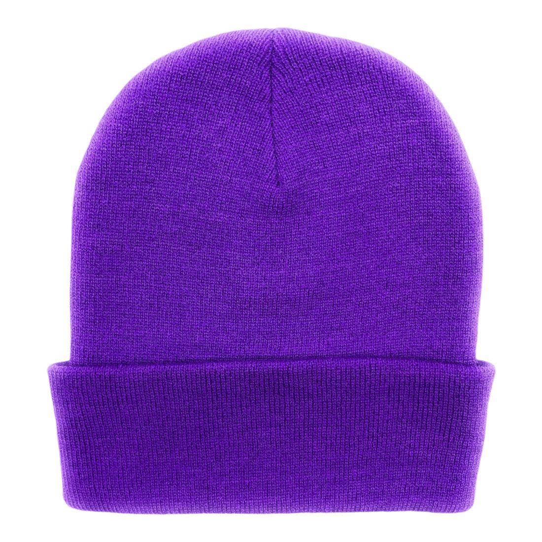 The Park Wholesale - Vente Bonnet – unisexe - Bonnets et bonnets de luge à revers en tricot doux, en vrac, multicolore, uni, blanc, vente en gros88