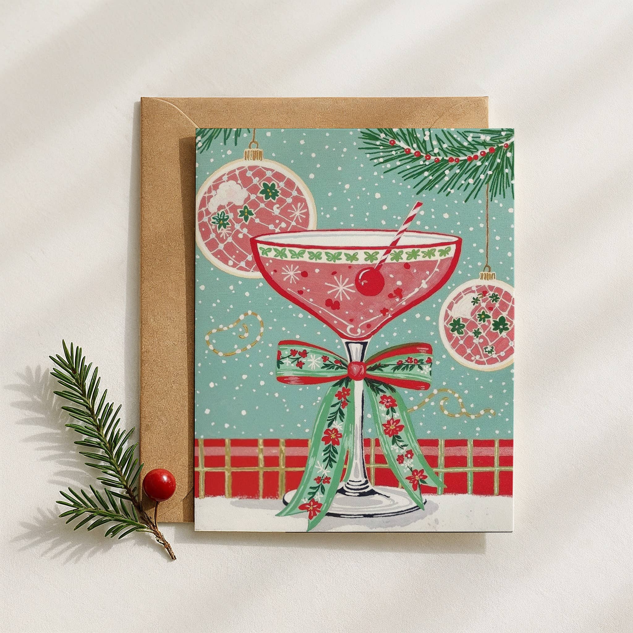 OLF - Wholesale Christmas Card - Festive Cocktail Card0
