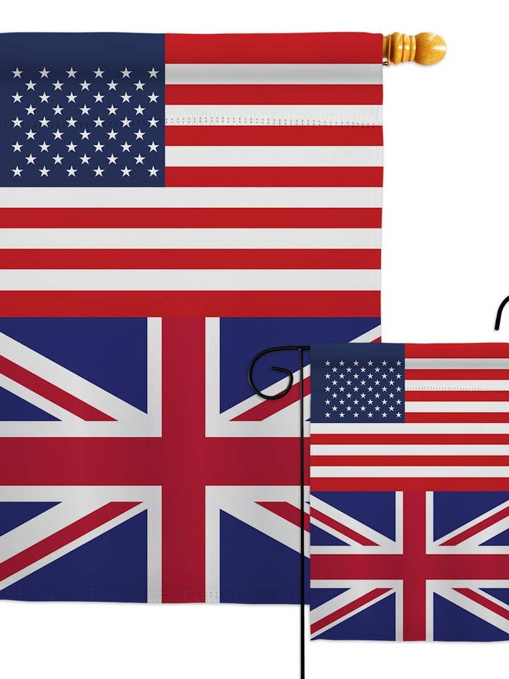 United Kingdom US Friendship Regional Nationality USA Flag for wholesale by Two Group Flag Co