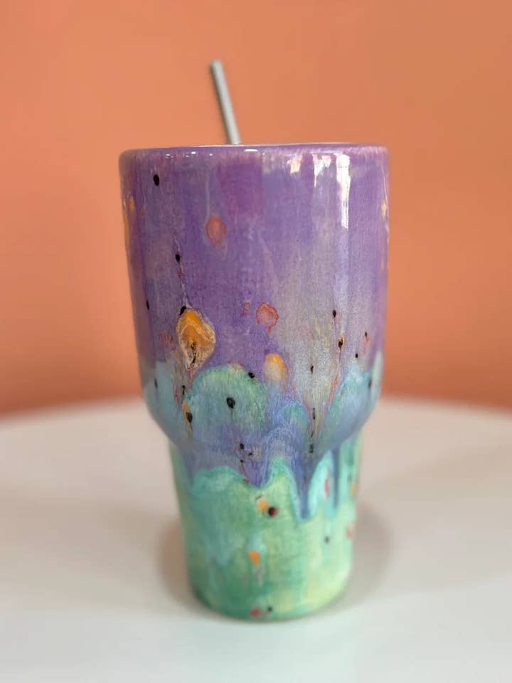 Cosmic Mermaid To-Go Tumbler for wholesale by The Glazing Sun