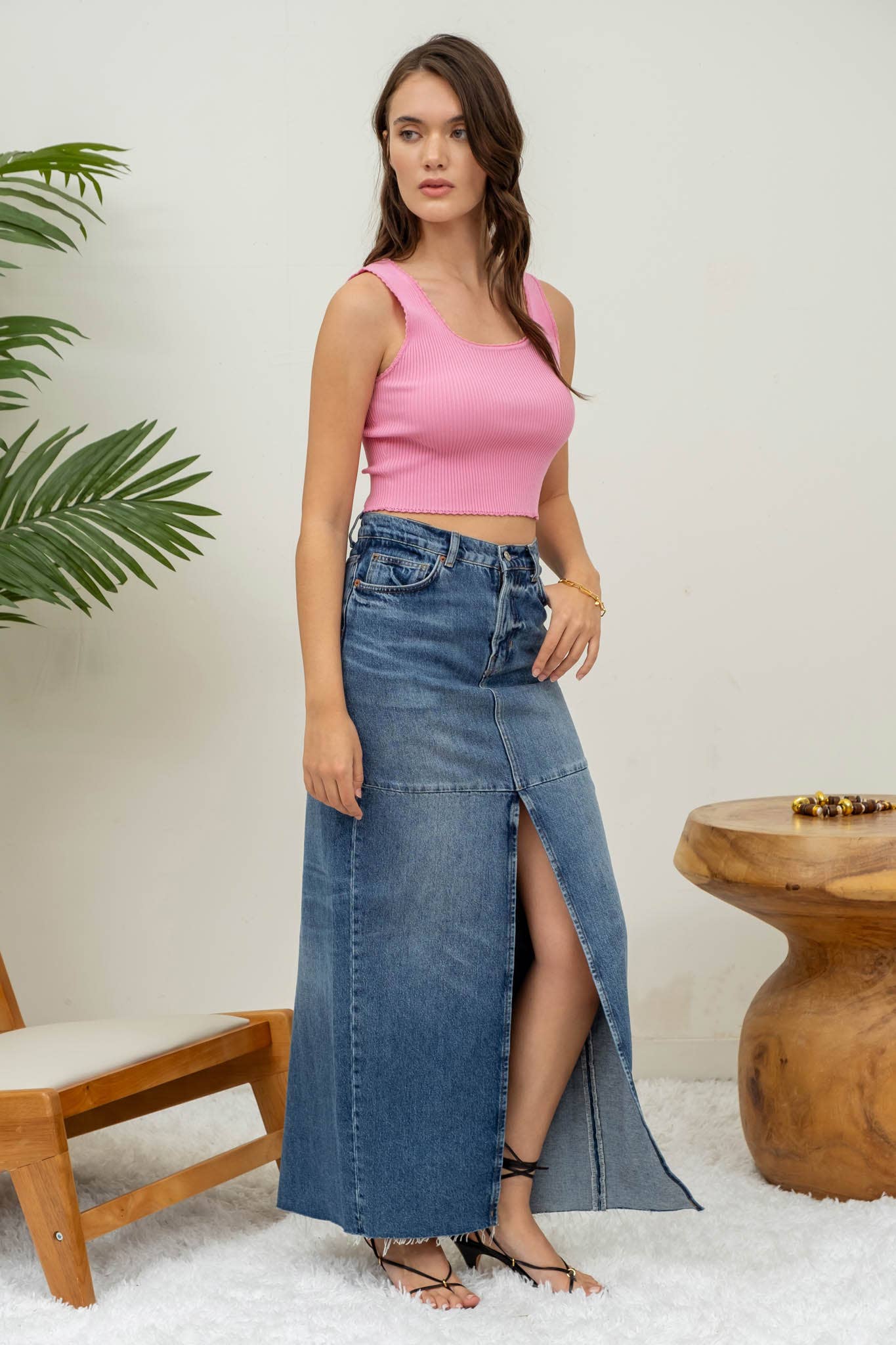 The Workshop Studio - Wholesale Knit Top - Women's - SCALLOP TRIM SWEATER KNIT CROP TOP14