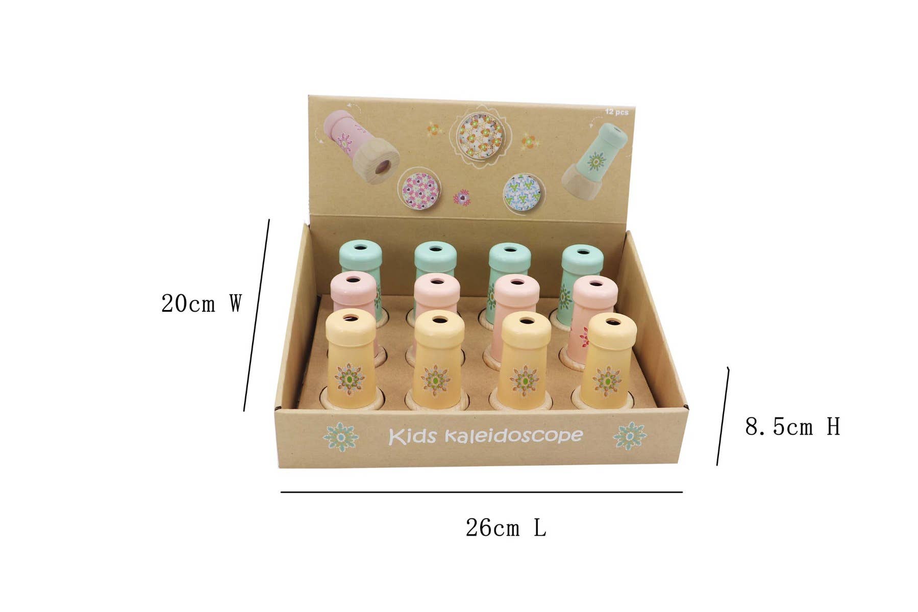 ToysLink - Wholesale Wood toy – Child - Wooden Mini Kaleidoscope3