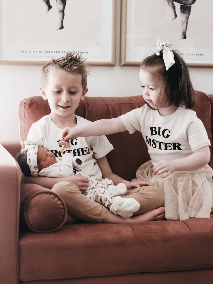 Little Brother/Sister Bodysuit/Tee for wholesale by Bencer & Hazelnut