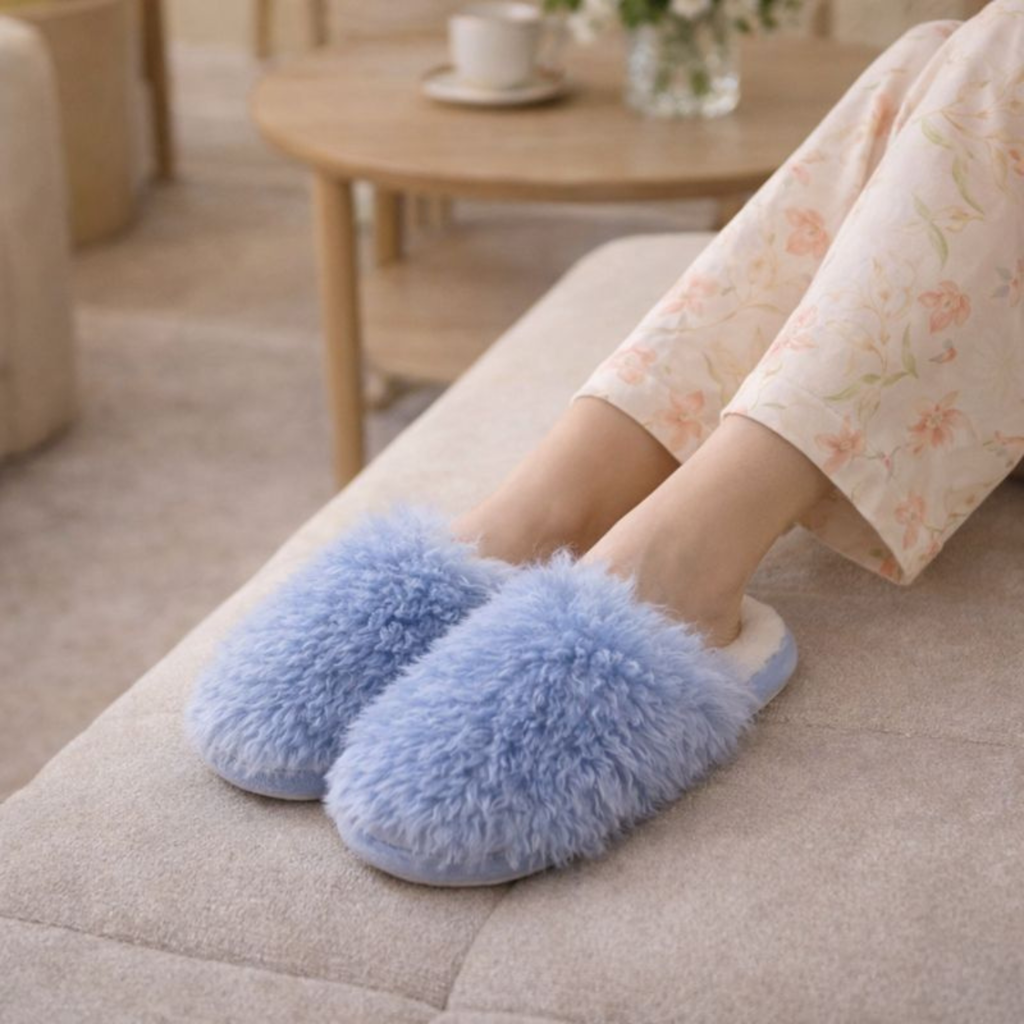 DrifWoo - Wholesale Slippers - Women's - Plush Curly Faux Fur Slippers – Cozy Indoor Comfort6