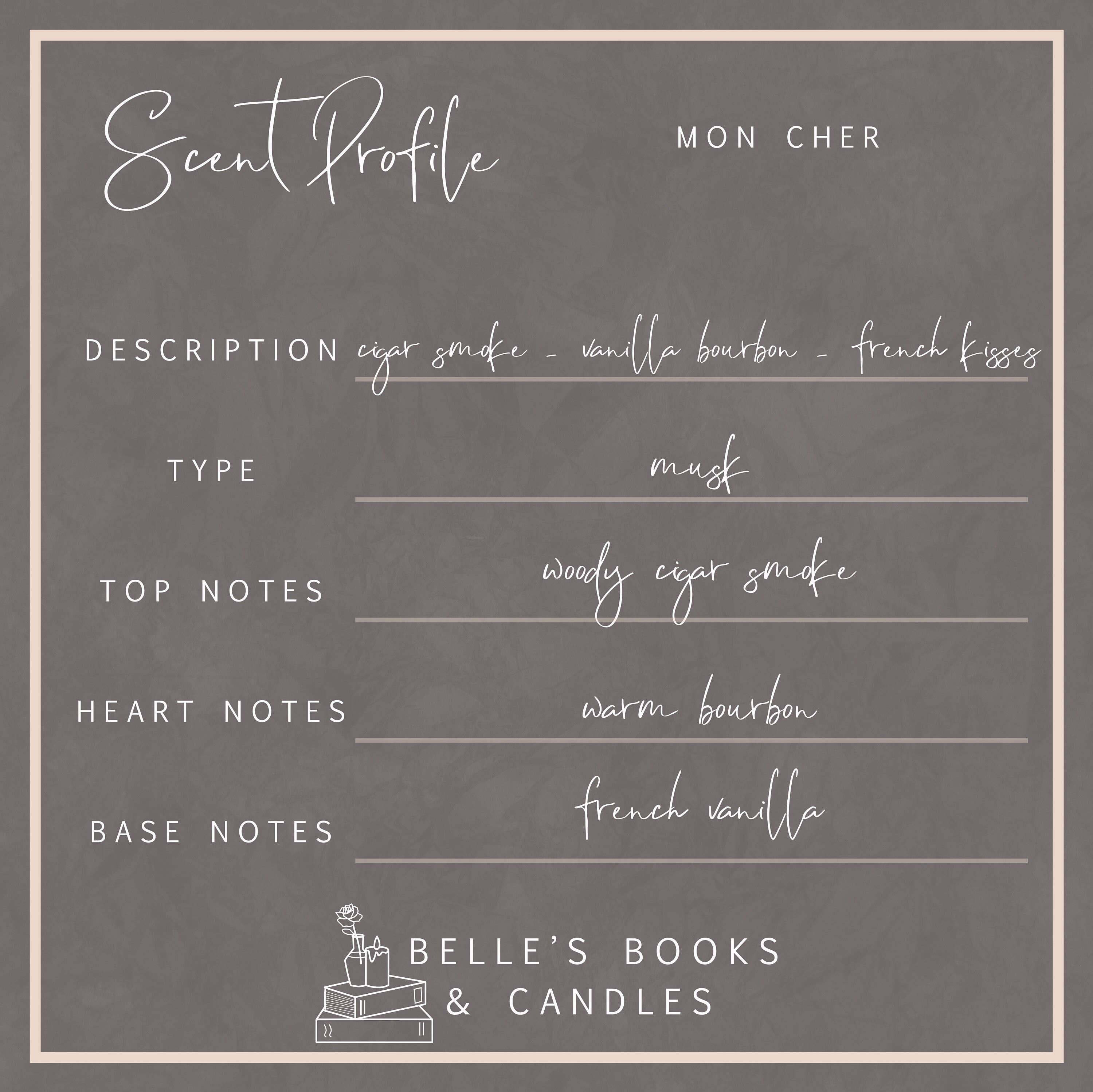 Belle's Books & Candles - Wholesale Jar/filled candle - Mon Cher Coconut Soy Candle | Bourbon Candle1