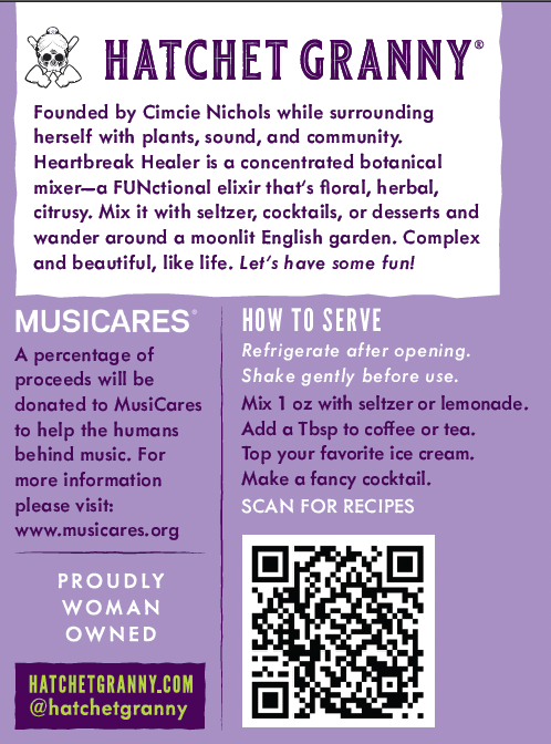 Hatchet Granny - Wholesale Non-Alcoholic Spirits/Wine/Beer - Heartbreak Healer Botanical Mixer 12oz. Bottle 5