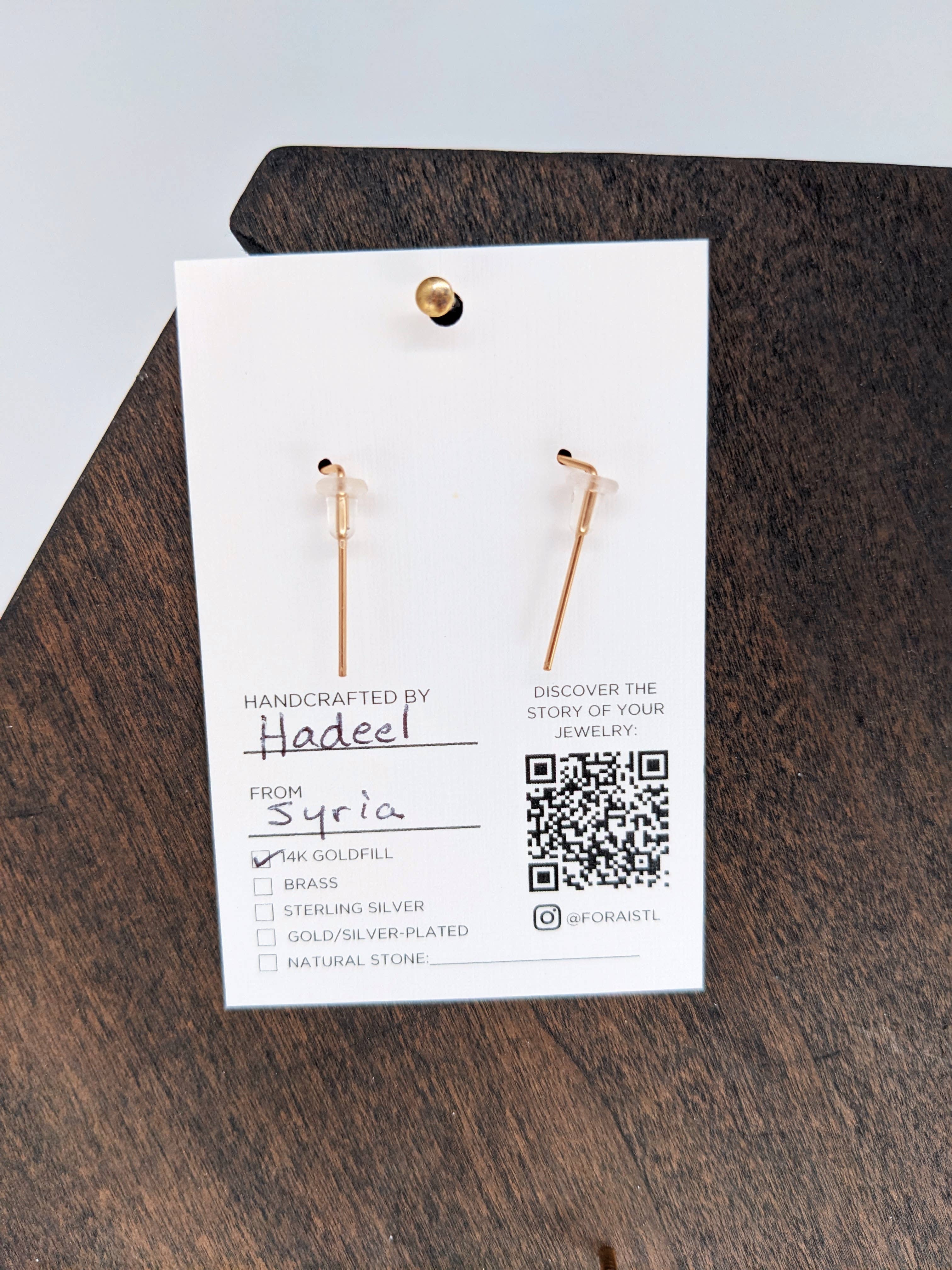 Forai - Wholesale Dangle Earrings - Indra Staple Earrings in 14K Gold Filled5