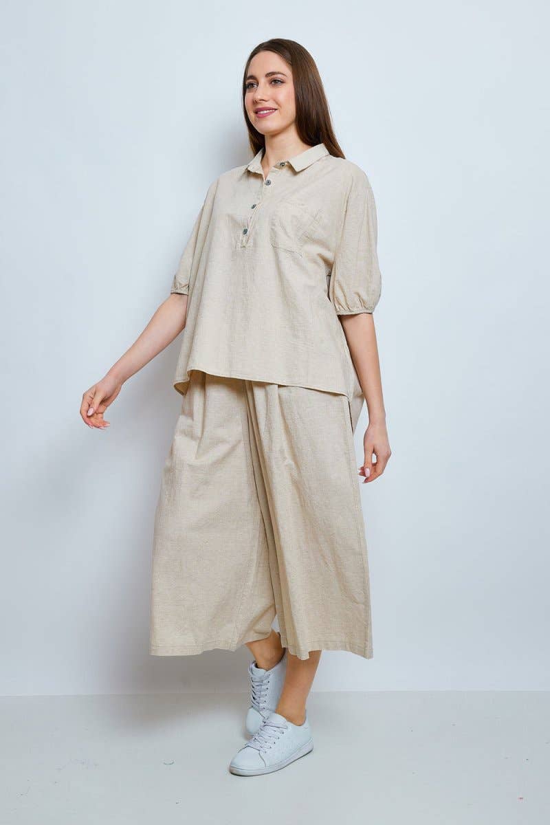 BELLA BLUE - Vente Chemise à col boutonné – femme - Top - D579-H031