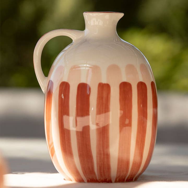 Oustao - Wholesale Jug - Ceramic pitcher - Stripe1