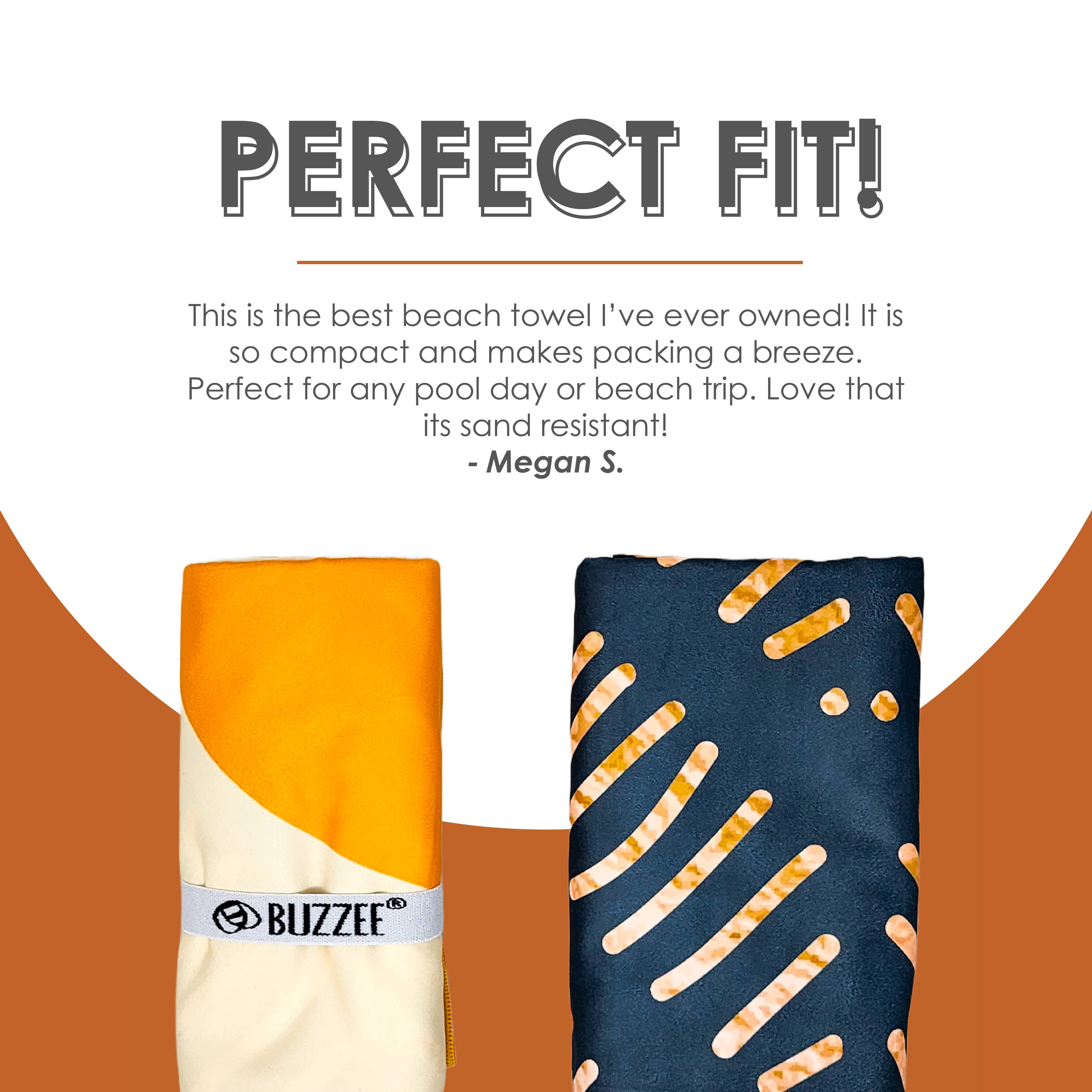 Buzzee - Vendita all'ingrosso Telo mare - Asciugamani da spiaggia bifacciali, resistenti alla sabbia, asciugatura rapida, Sunrise4