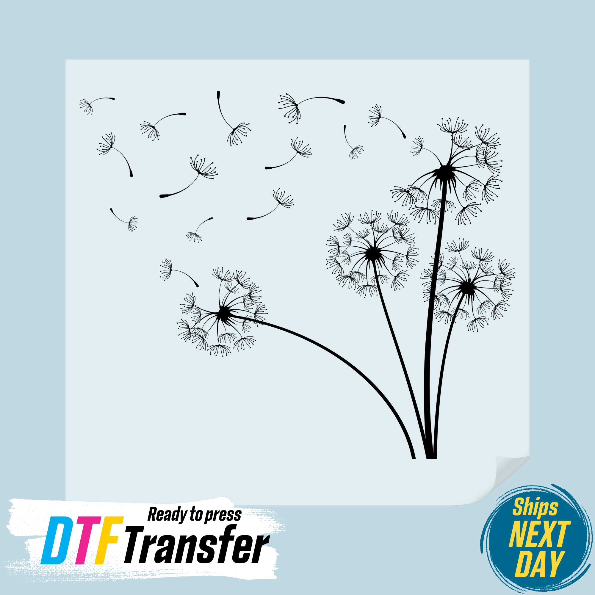 DTF Office - Wholesale Sublimation Transfer - Dandelion DTF Transfer0