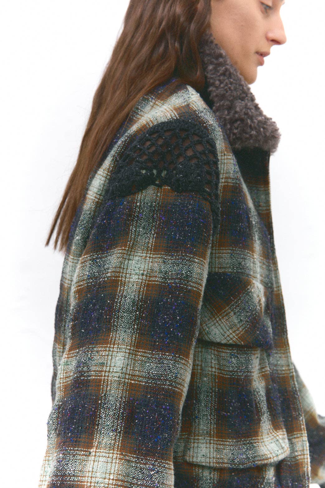 SUNDAY LIFE - Wholesale Jacket - Women's - Marceau – Short jacket in Japanese wool with contrasting collar4