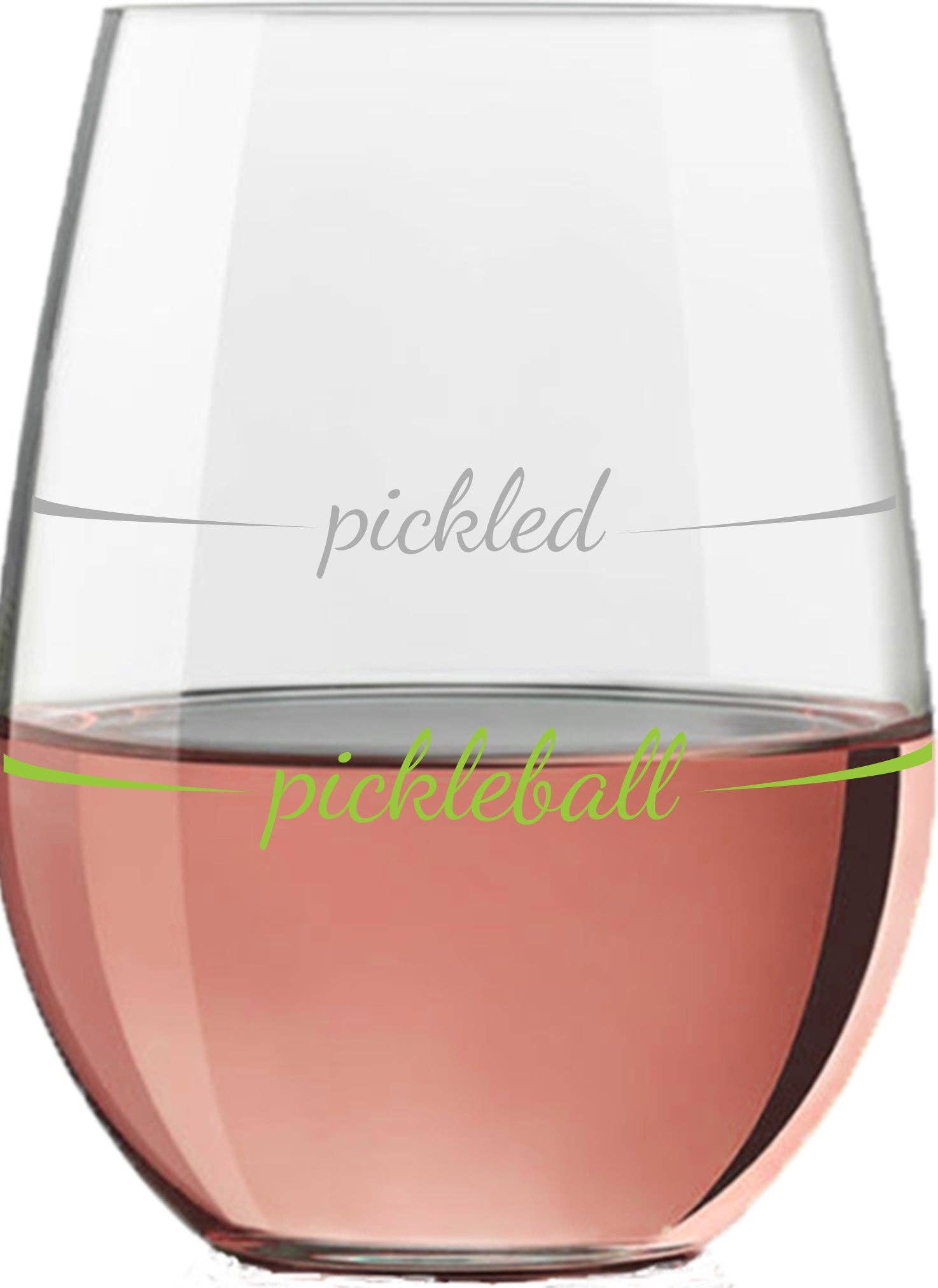 Pourtions Just Right - Wholesale Wine Glass - Stemless Wine Glass | Pickleball / Pickled1