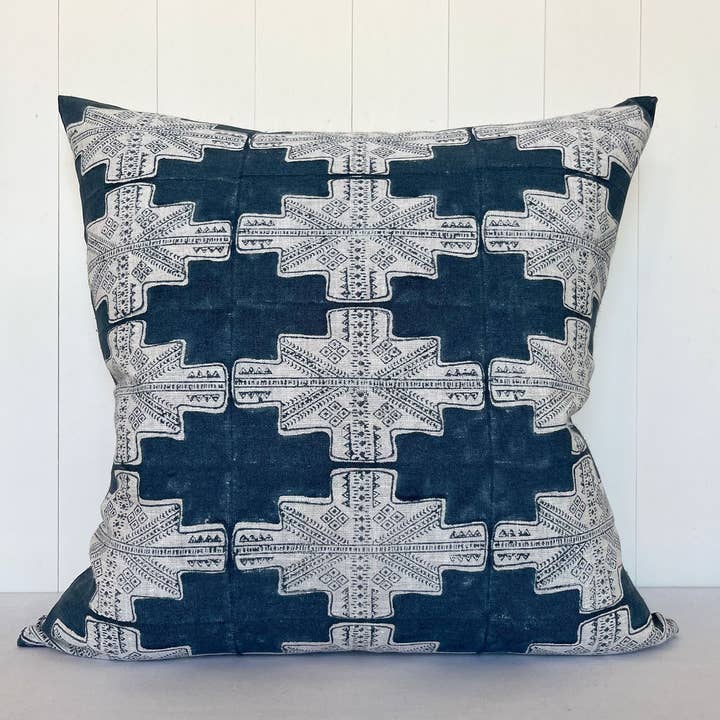 Maya Sea Block bedruckter Kissenbezug für den Großhandel von Ceto Home