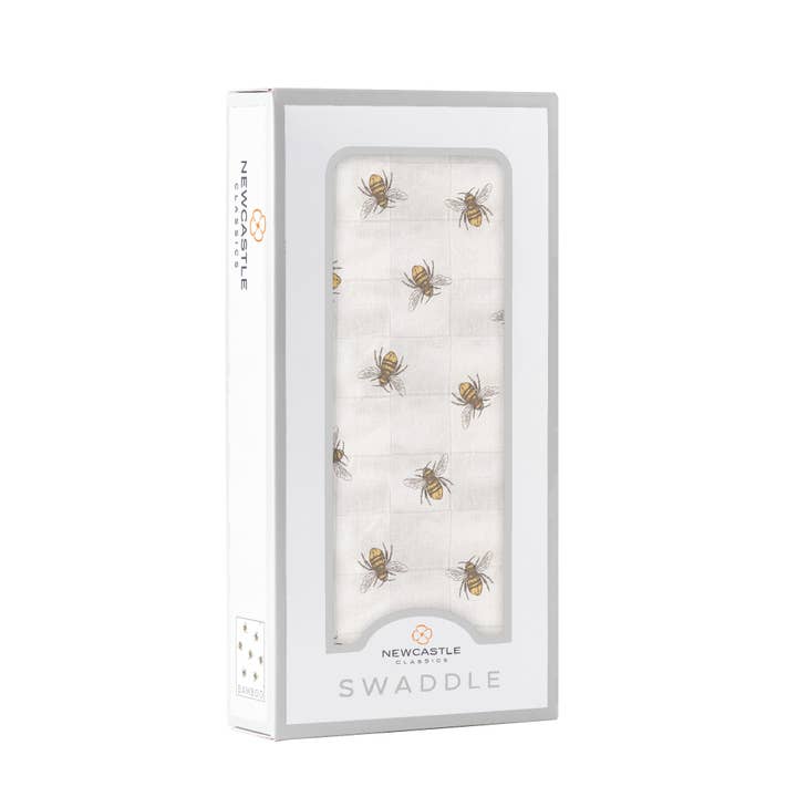 Newcastle Classics - Wholesale Swaddle - Baby - Honey Bee Bamboo Swaddle2