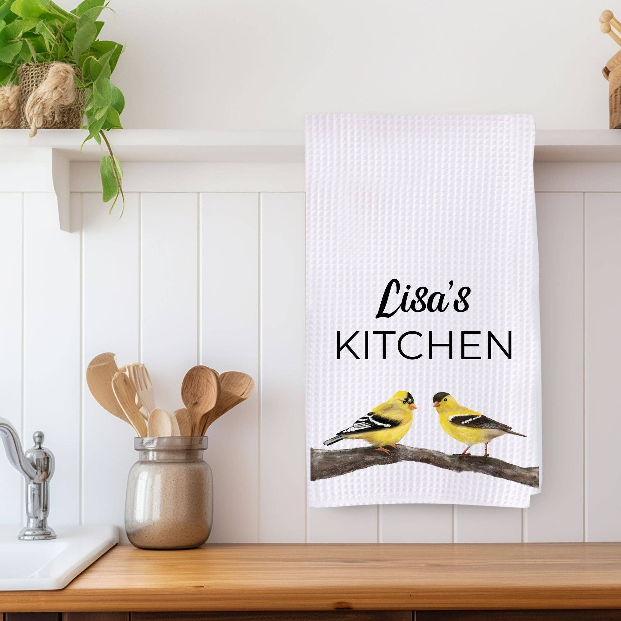 MerikaArt – wholesale Kökshandduk – Gulsparvspar Kökshandduk2