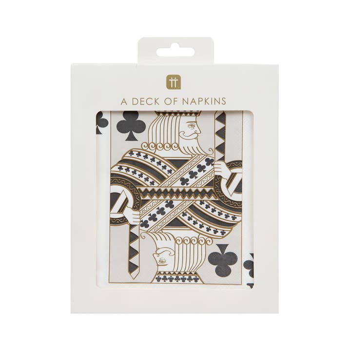 Talking Tables USA - Wholesale Disposable Napkin - Playing Cards Napkins | 20 Pack |