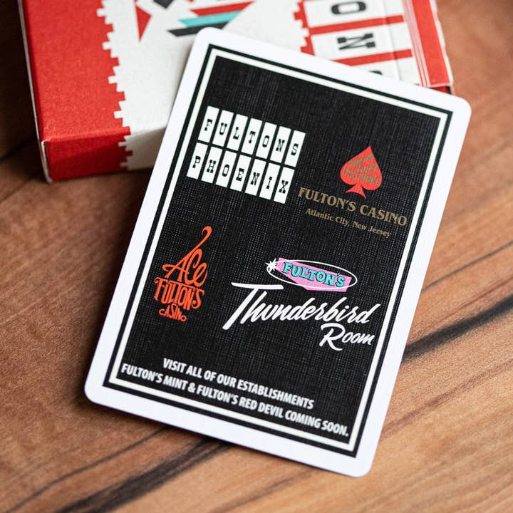 FULTONS Playing Cards - Wholesale Playing Cards - ACE FULTON'S PHOENIX CASINO PLAYING CARDS ARIZONA RED4