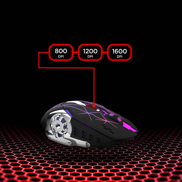 JupiterGear Home - Wholesale Small/Handheld Appliance - HyperGear Chromium Wireless Gaming Mouse