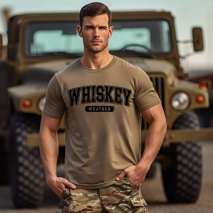 Crafty Casey's Wholesale - Wholesale Hoodie - Men's - Distressed Whiskey Weather Tee, Crewneck, Hoodie4
