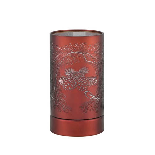 Peterson Housewares & Artwares - Vente Chauffe-cire - Lampe tactile 7"/Brûleur à mazout/Chauffe-cire - Pommes de pin en cuivre3